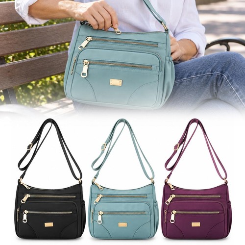 Damen nylon schultertasche mit - nylon,