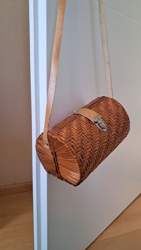 Damen tasche rund aus - damen-tasche, ratan