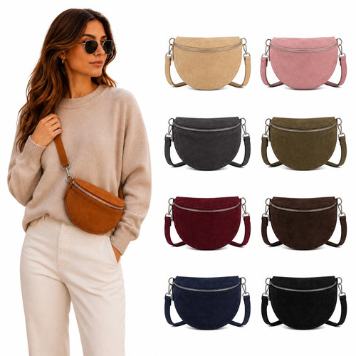 Damen wildleder crossbody - wildleder, bag